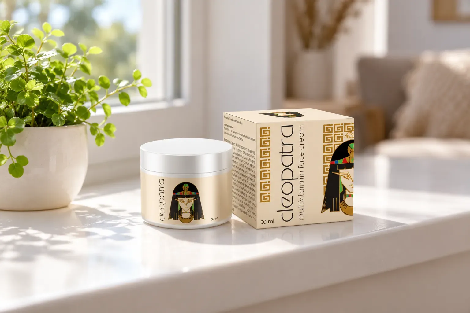 Cleopatra cream — Verpackung im Alltag
