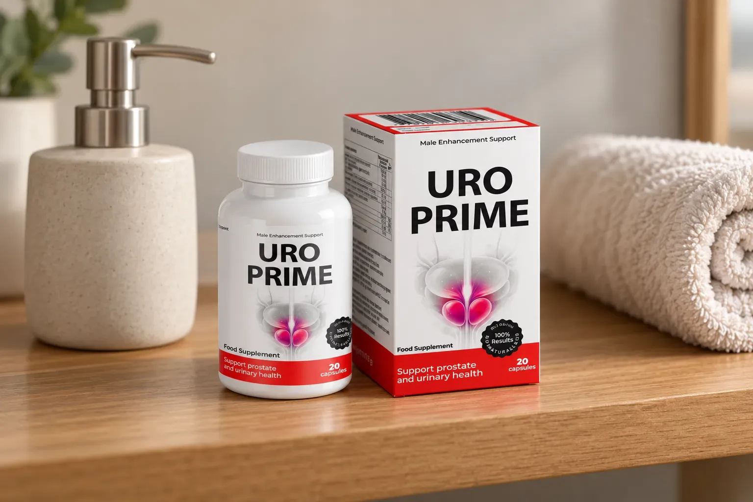 UroPrime — Verpackung im Alltag